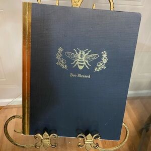 Bee Blessed Navy and Gold Journal